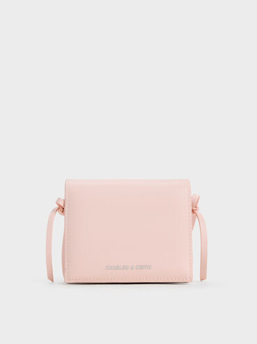 Hazel Bow Small Wallet, Soft Pink, hi-res