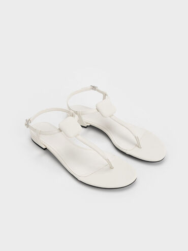 Koa Thong Sandals, White, hi-res