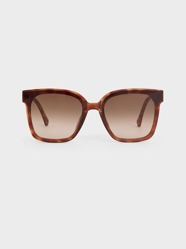 Brea Tortoiseshell Foldable Sunglasses, T. Shell, hi-res