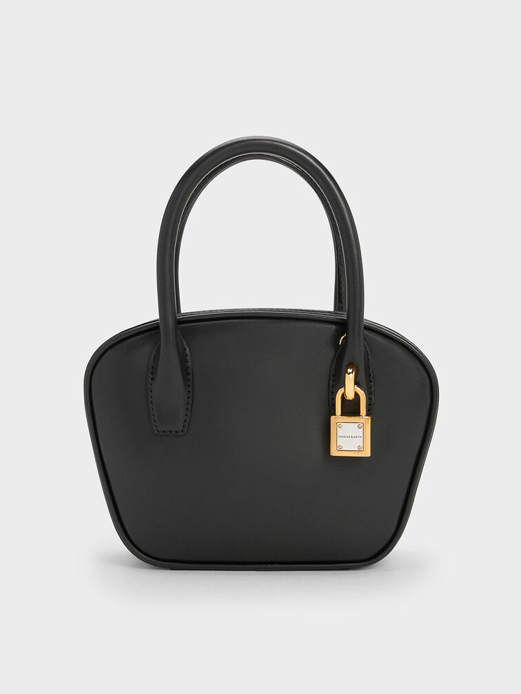 Suki Padlock Tote Bag, Black, hi-res