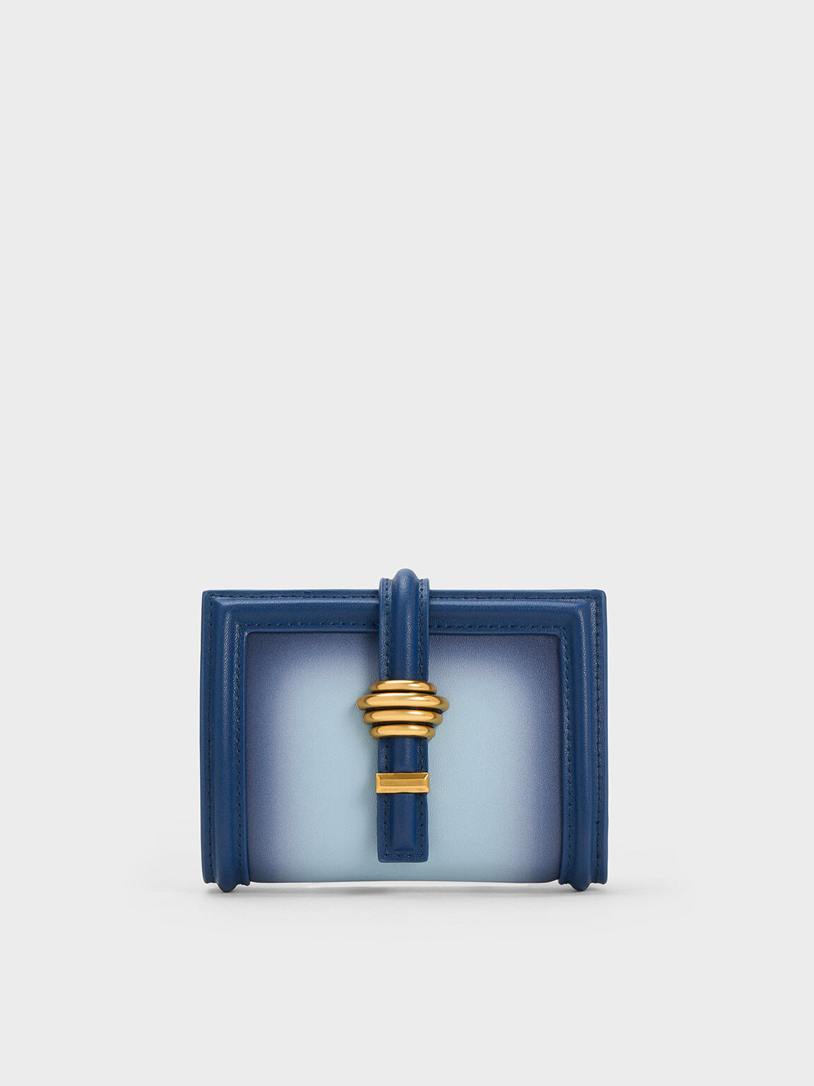 Trudy Metallic Accent Ombre Wallet, Navy, hi-res