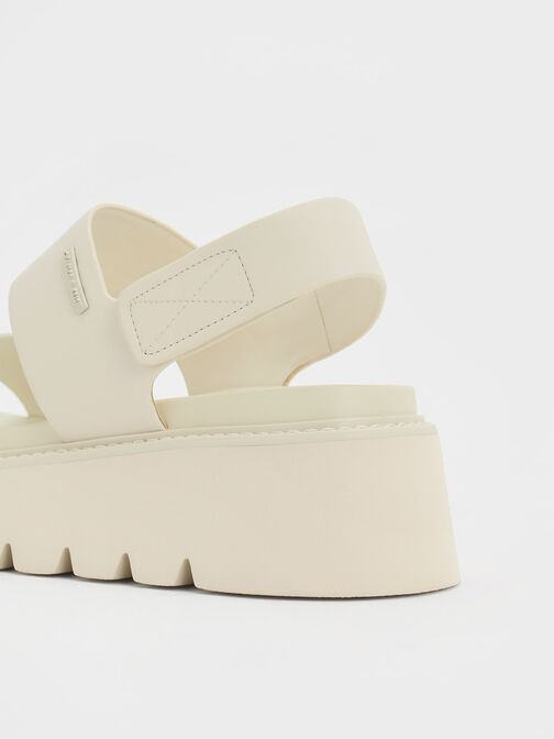 Jadis Chunky Flatform Sandals, Chalk, hi-res