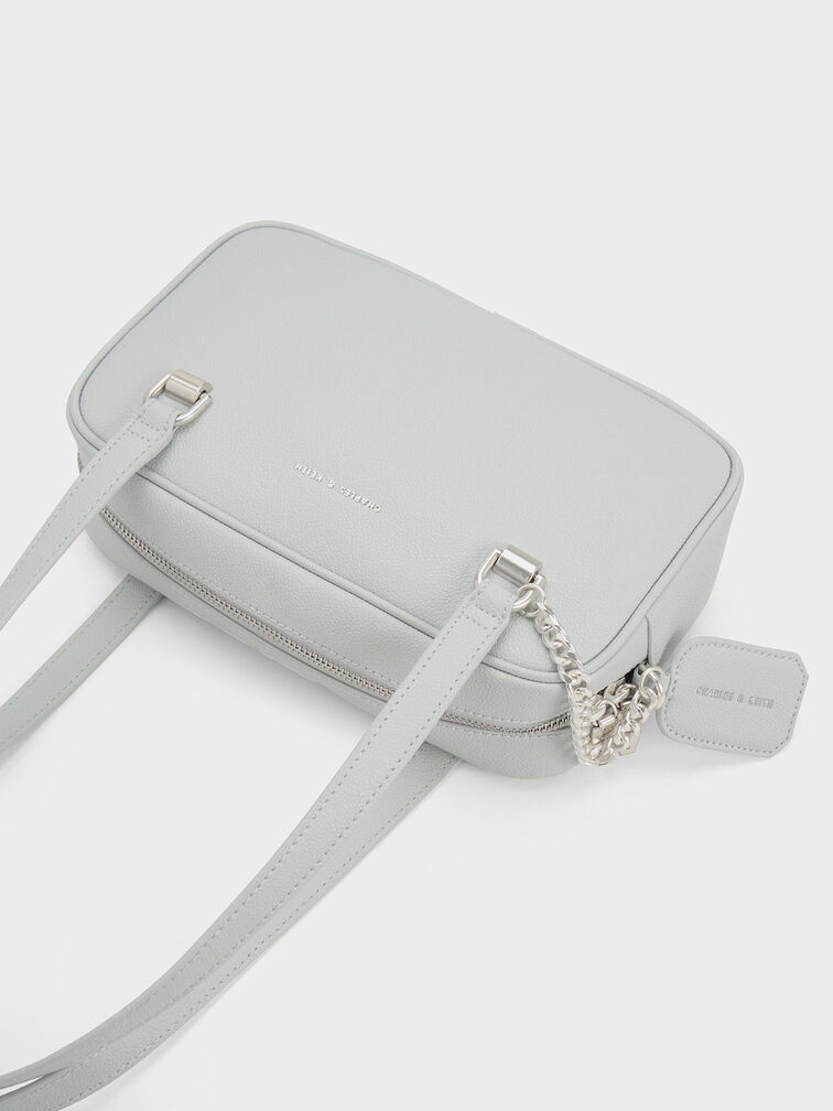 Avis Boxy Shoulder Bag, Light Grey, hi-res