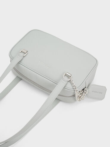 Avis Boxy Shoulder Bag, Light Grey, hi-res