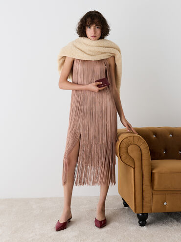 Janie Quilted Card Holder, Burgundy, hi-res