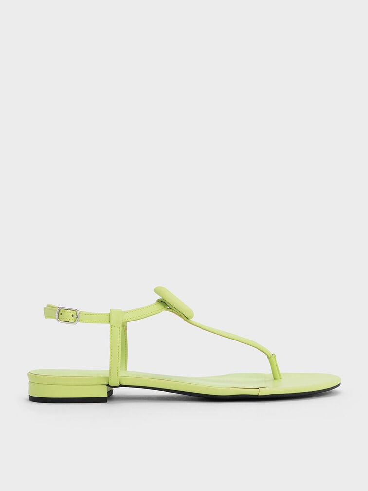 Koa Thong Sandals, Lime, hi-res