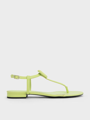Koa Thong Sandals, Lime, hi-res