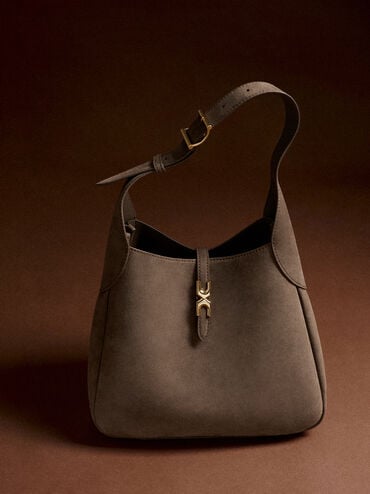 Adalyn Hobo Bag, Stone Grey, hi-res