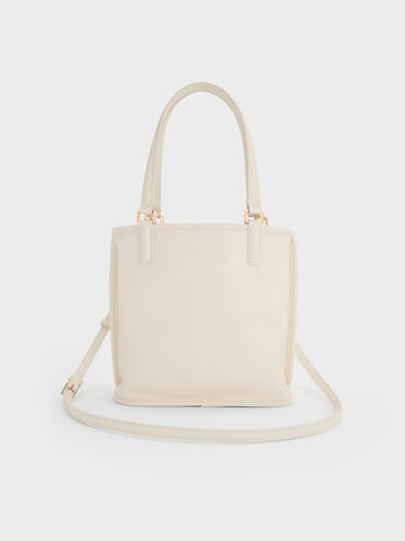 Addison Knotted-Rope Reversible Tote Bag, Cream, hi-res
