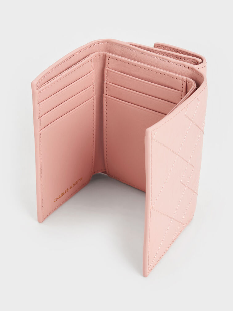 Duo Quilted Fold-Over Wallet, Light Pink, hi-res