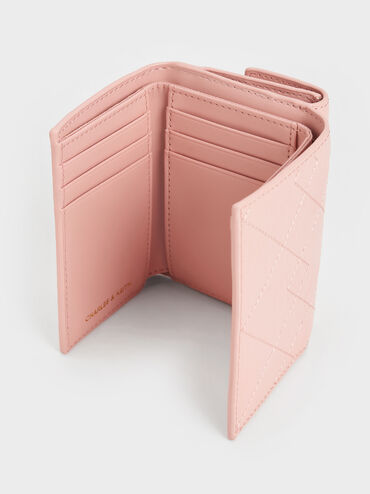Duo Quilted Fold-Over Wallet, Light Pink, hi-res