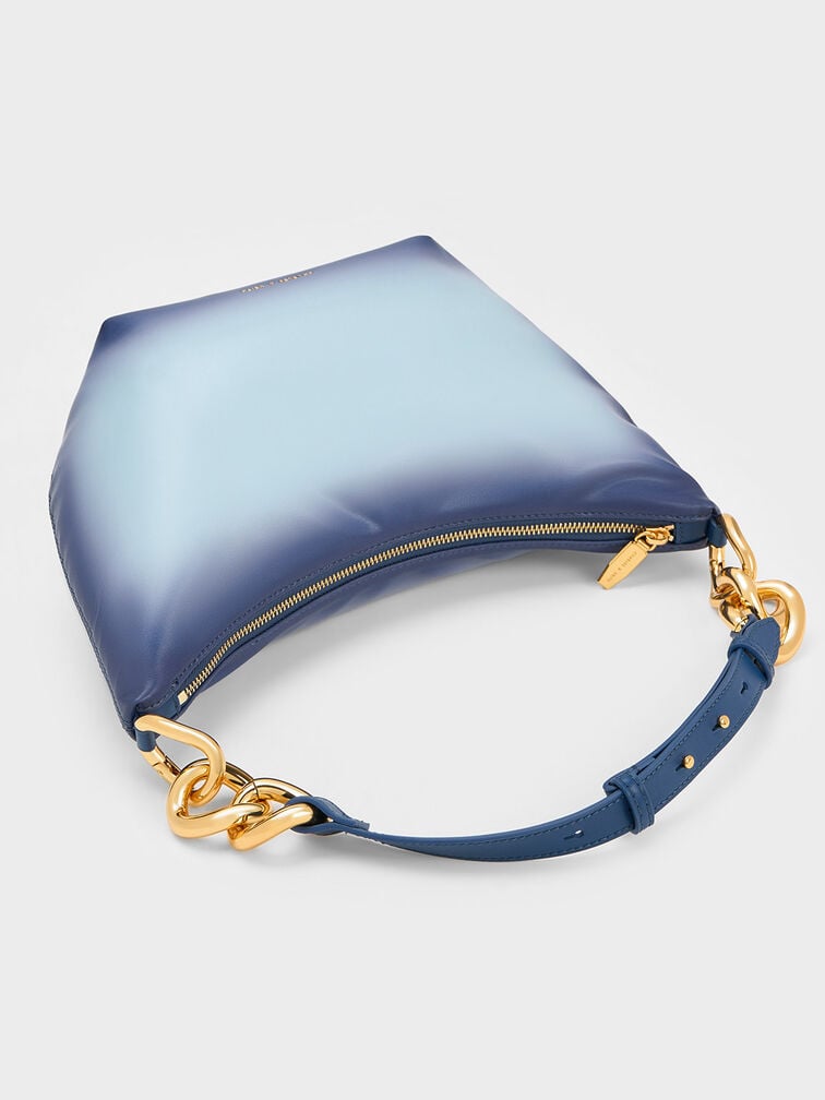 Cayce Ombre Hobo Bag, Navy, hi-res