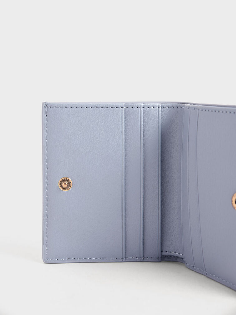 Zip Around Short Wallet - Light Blue