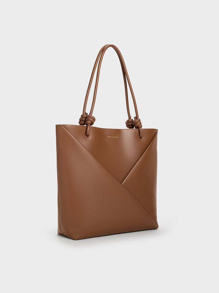 Midori Geometric Tote Bag, Chocolate, hi-res