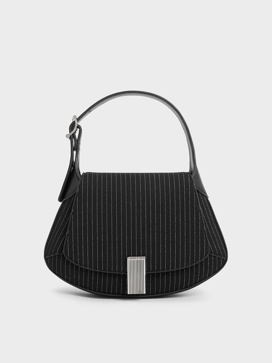 Dark grey store handbag