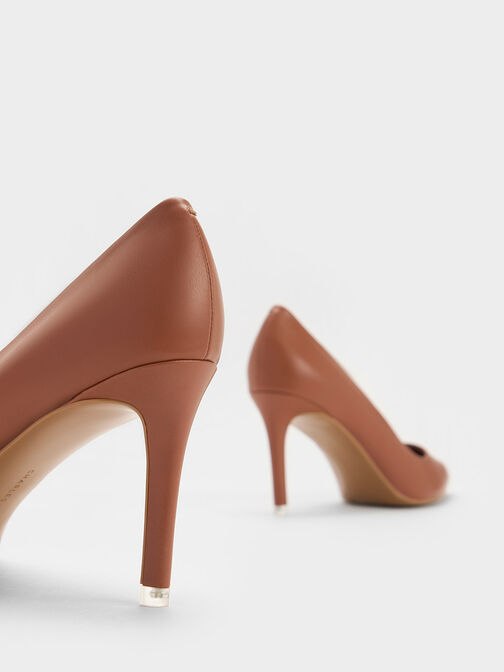 Emmy Pointed-Toe Pumps, Brown, hi-res
