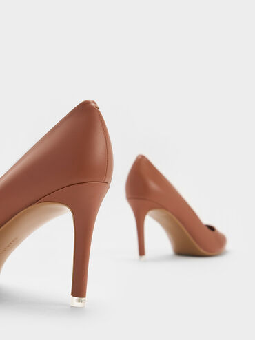 Emmy Pointed-Toe Pumps, Brown, hi-res