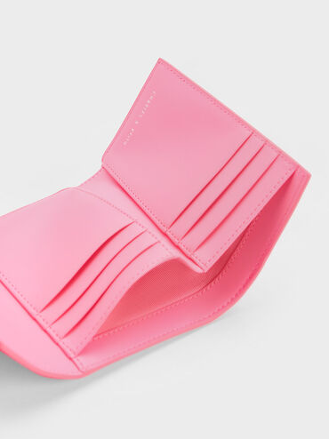 Petra Flower Buckle Wallet, Pink, hi-res
