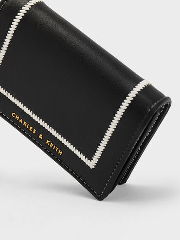 Astra Contrast Trim Wallet, Black, hi-res