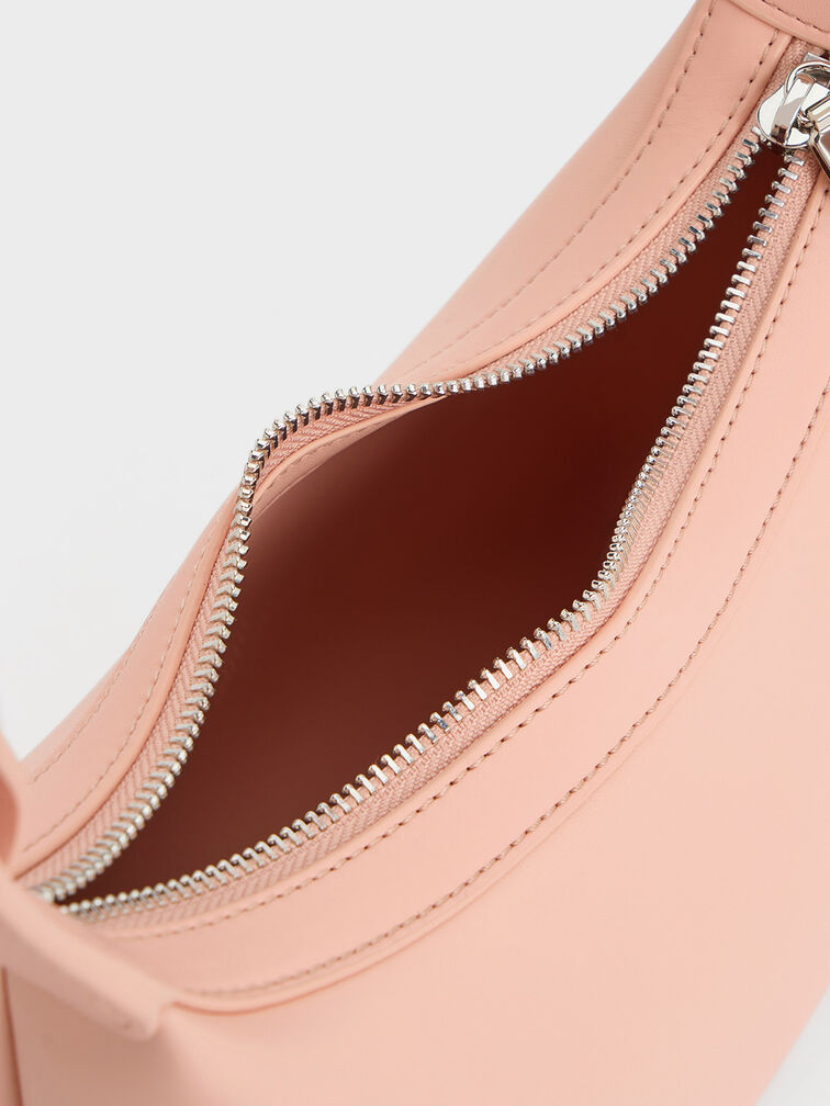 Aurelie Trapeze Hobo Bag, Pink, hi-res