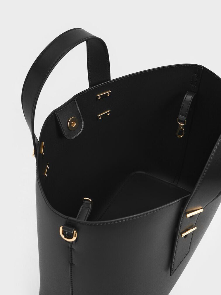 Shania Tote Bag, Black, hi-res
