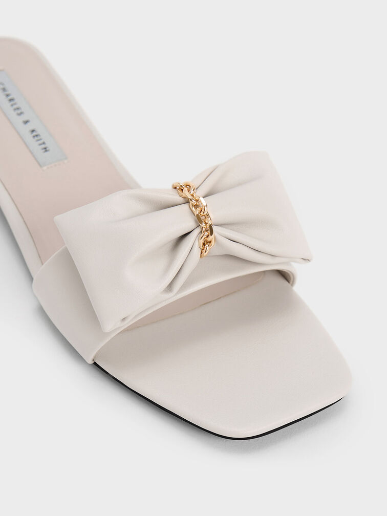 Chain-Link Bow Slides, Chalk, hi-res