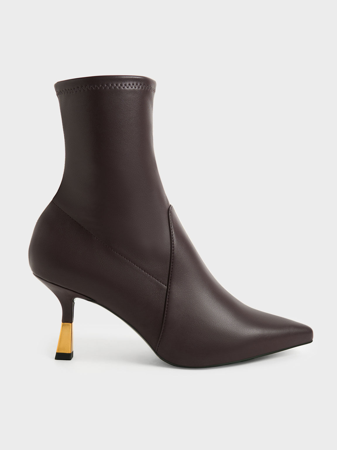 Kitten heel cheap sock bootie