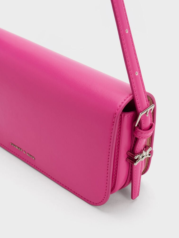 Henrietta Shoulder Bag, Fuchsia, hi-res