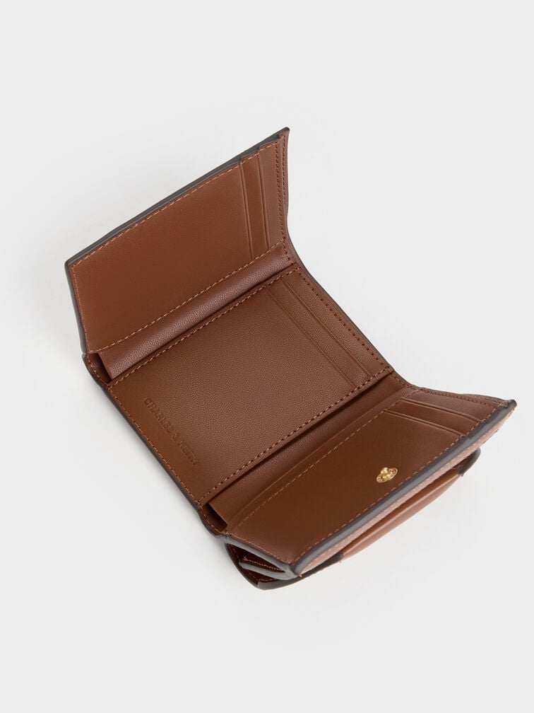 Enola Canvas Small Wallet, Chocolate, hi-res