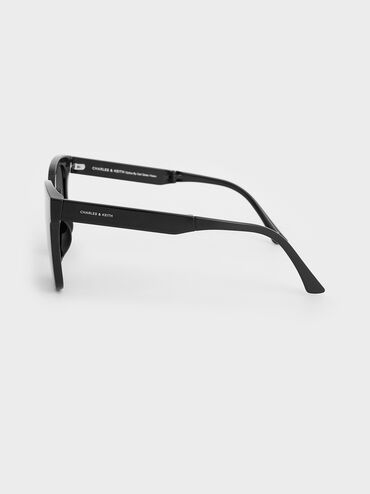 Brea Foldable Sunglasses, Black, hi-res