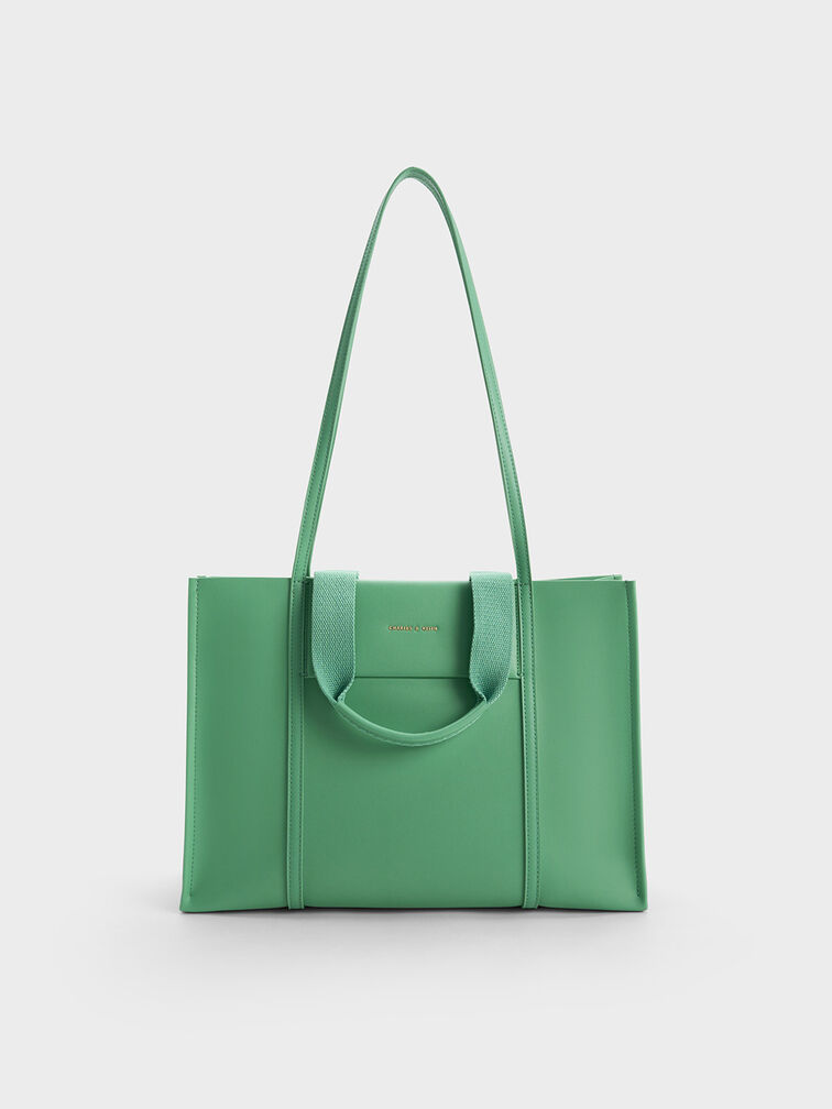 Shalia Tote Bag, Green, hi-res