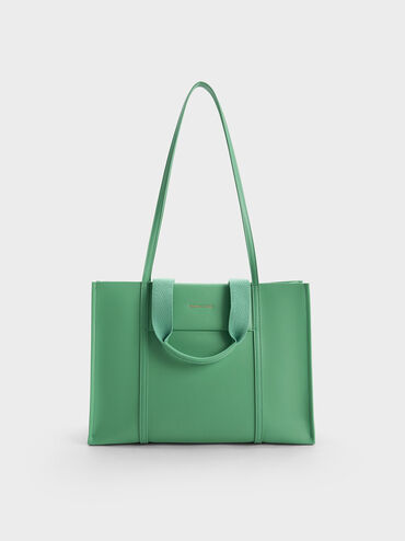 Shalia Tote Bag, Green, hi-res