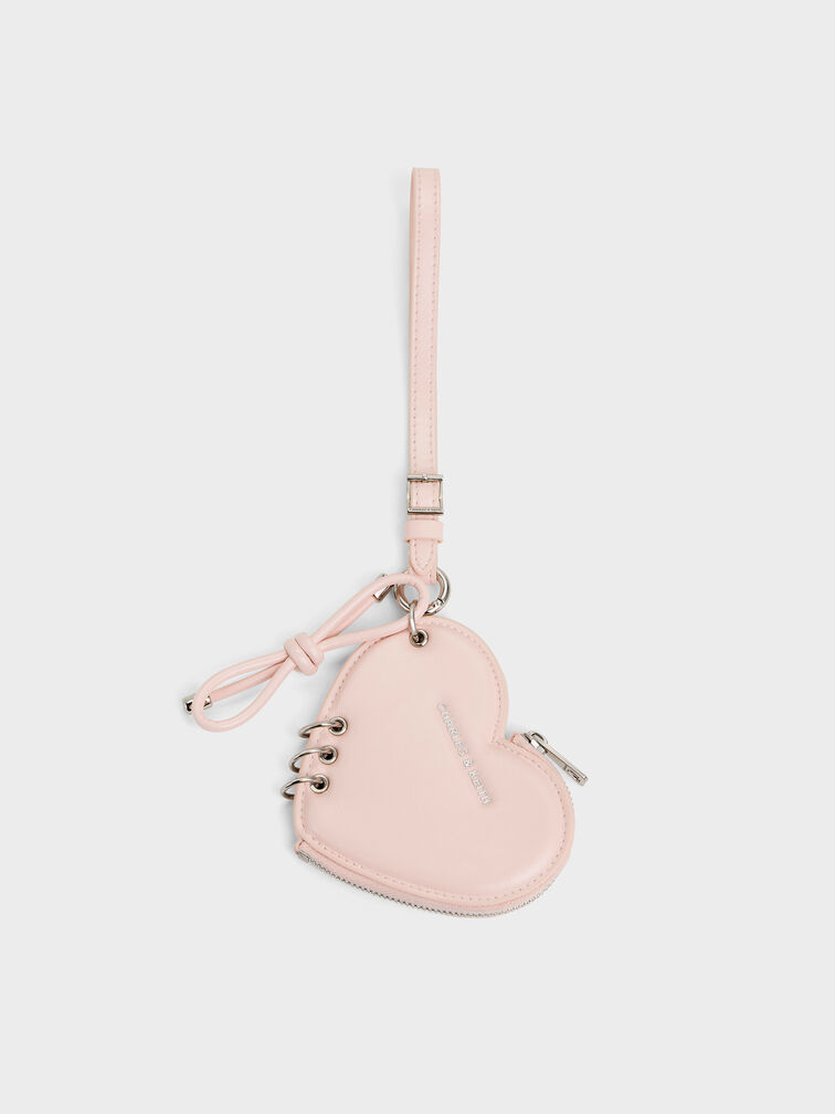 Rey Heart Charm, Soft Pink, hi-res
