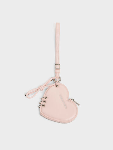 Rey Heart Charm, Soft Pink, hi-res