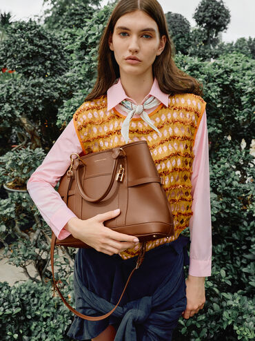 Scottie Tote Bag, Chocolate, hi-res