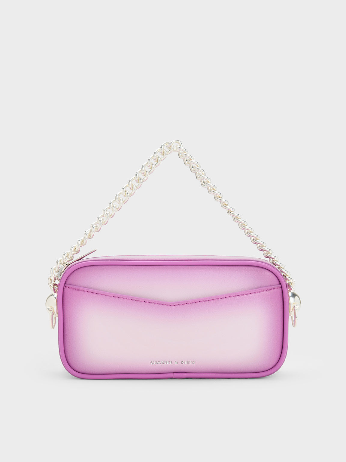 Purple Cayce Ombre Boxy Crossbody Bag CHARLES KEITH IN