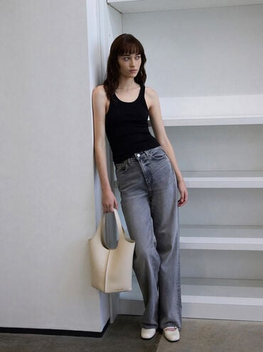 Large Arlys Tote Bag, Beige, hi-res