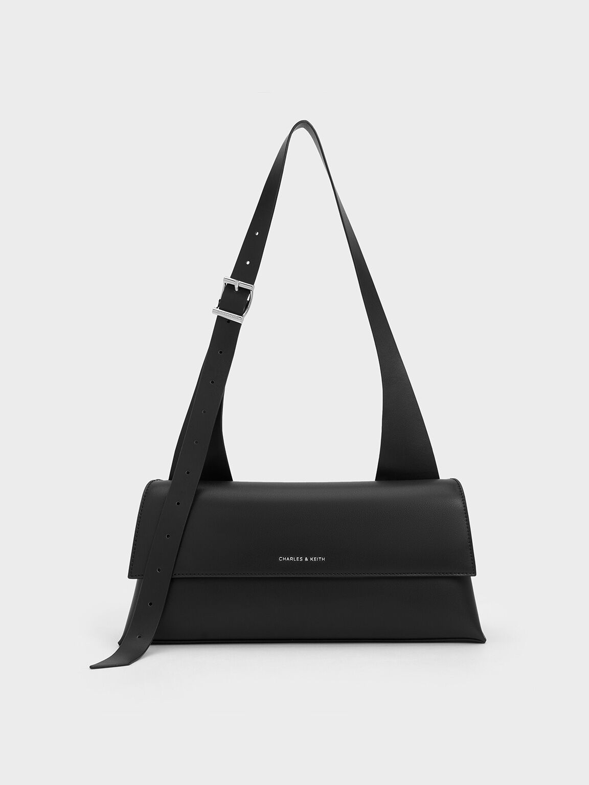 Noir Marceline Trapeze Shoulder Bag CHARLES KEITH IN