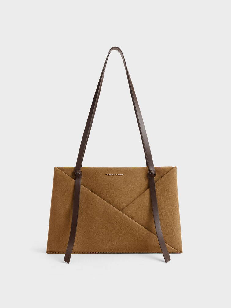 Midori Two-Tone Geometric Tote Bag, Sahara Sand, hi-res