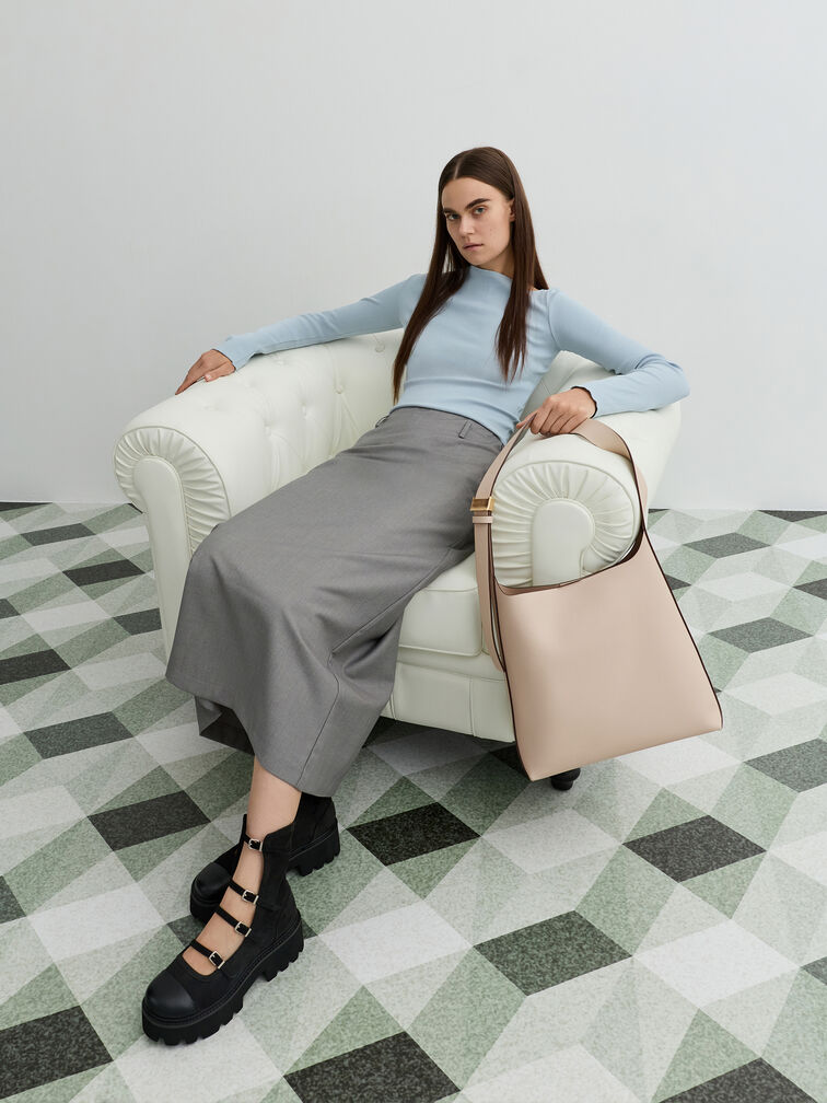 Edna Tote Bag, Oat, hi-res