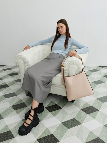 Edna Tote Bag, Oat, hi-res