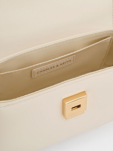 Sammie Knotted-Handle Front-Flap Bag, Cream, hi-res