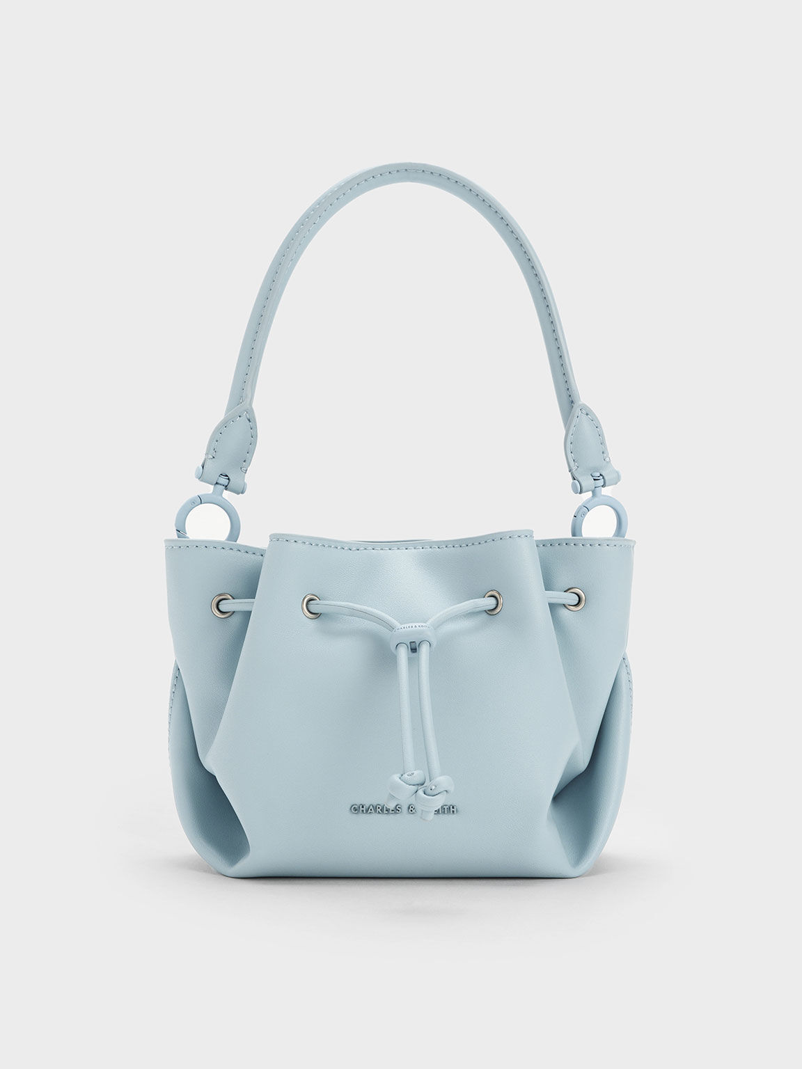 Boaz Drawstring Top Handle Bag, Blue, hi-res