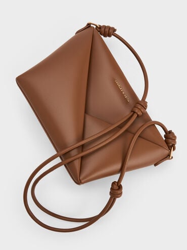 Midori Geometric Crossbody Bag, Chocolate, hi-res