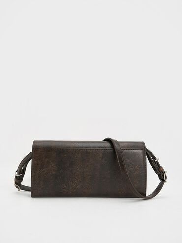 Sloane Long Wallet, Dark Brown, hi-res