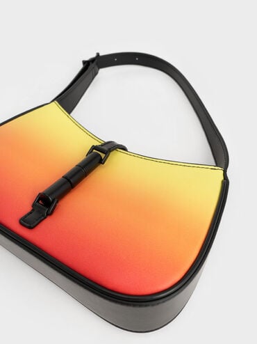 Cesia Ombre Shoulder Bag, Sunset, hi-res