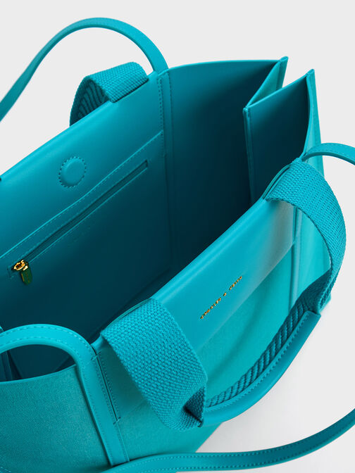 Shalia Denim Tote Bag, Blue, hi-res