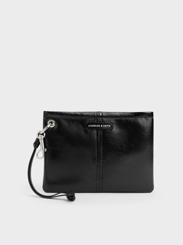 Noane Top-Zip Pouch, Noir, hi-res