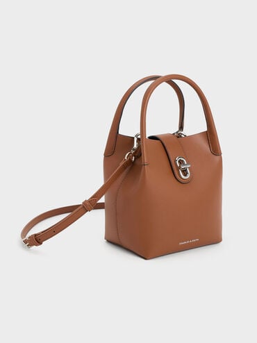 Aubrielle Bucket Bag, Tan, hi-res