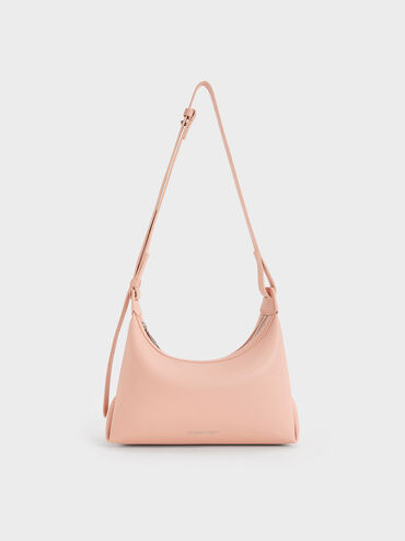 Aurelie Trapeze Hobo Bag, Pink, hi-res